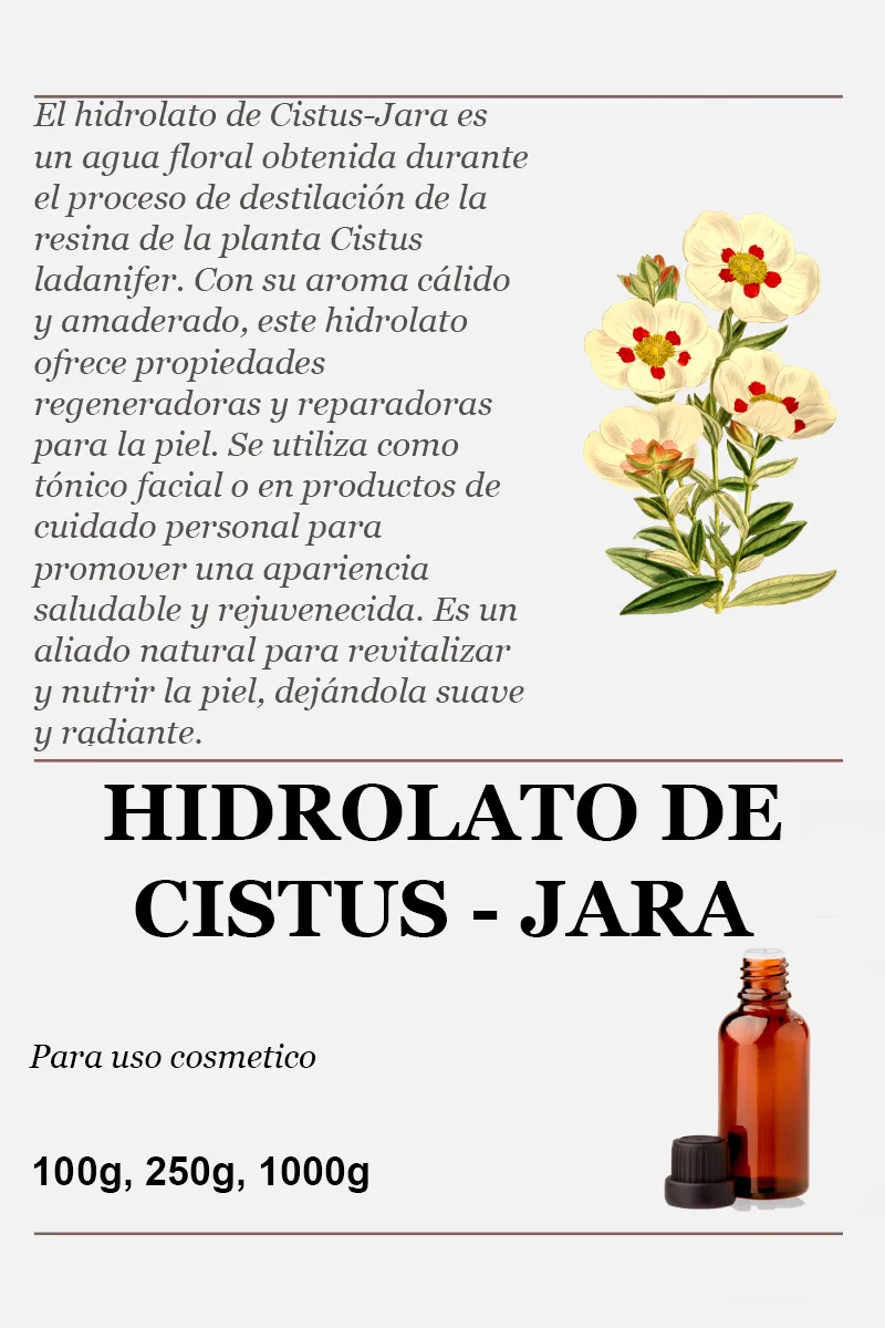 Hidrolato de Cistus - Jara