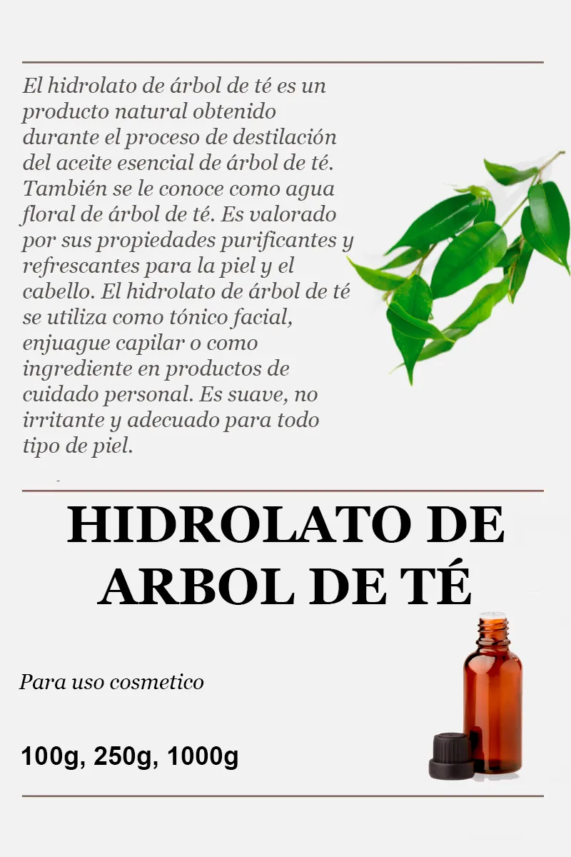 Hidrolato de Arbol de Té Australia