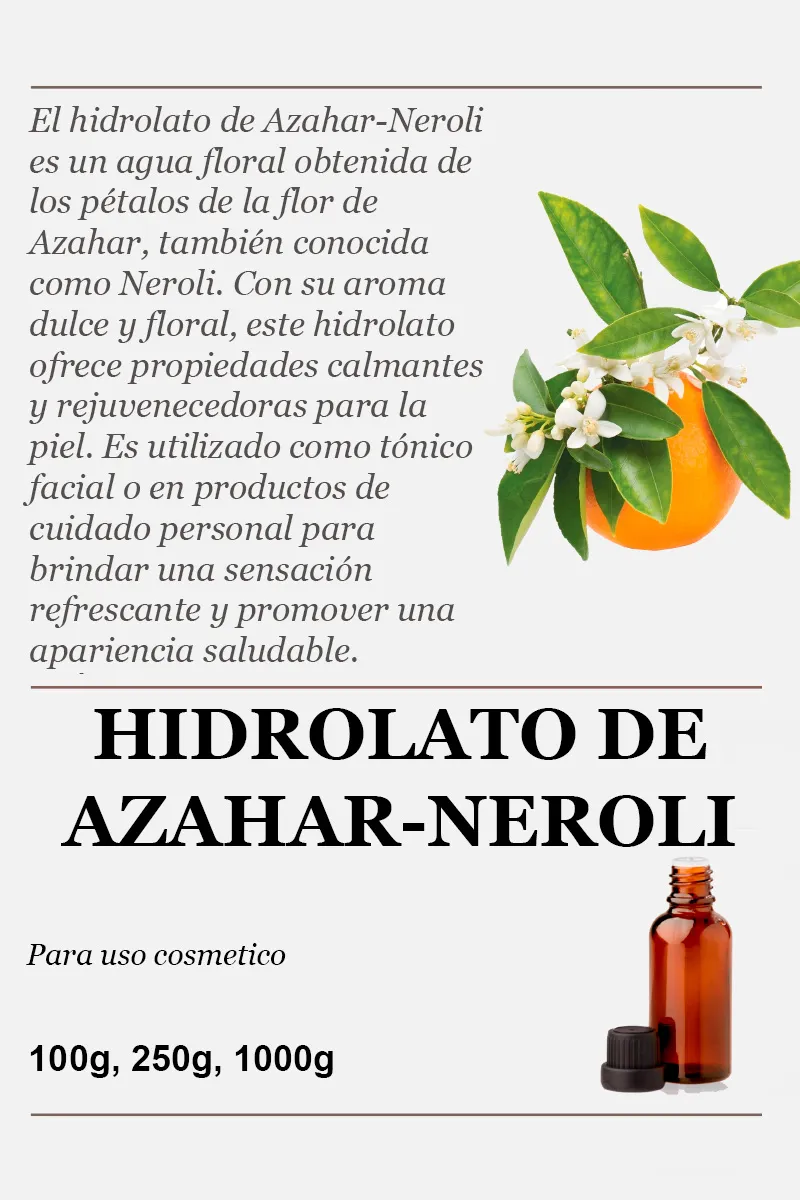 Hidrolato de Azahar-Neroli