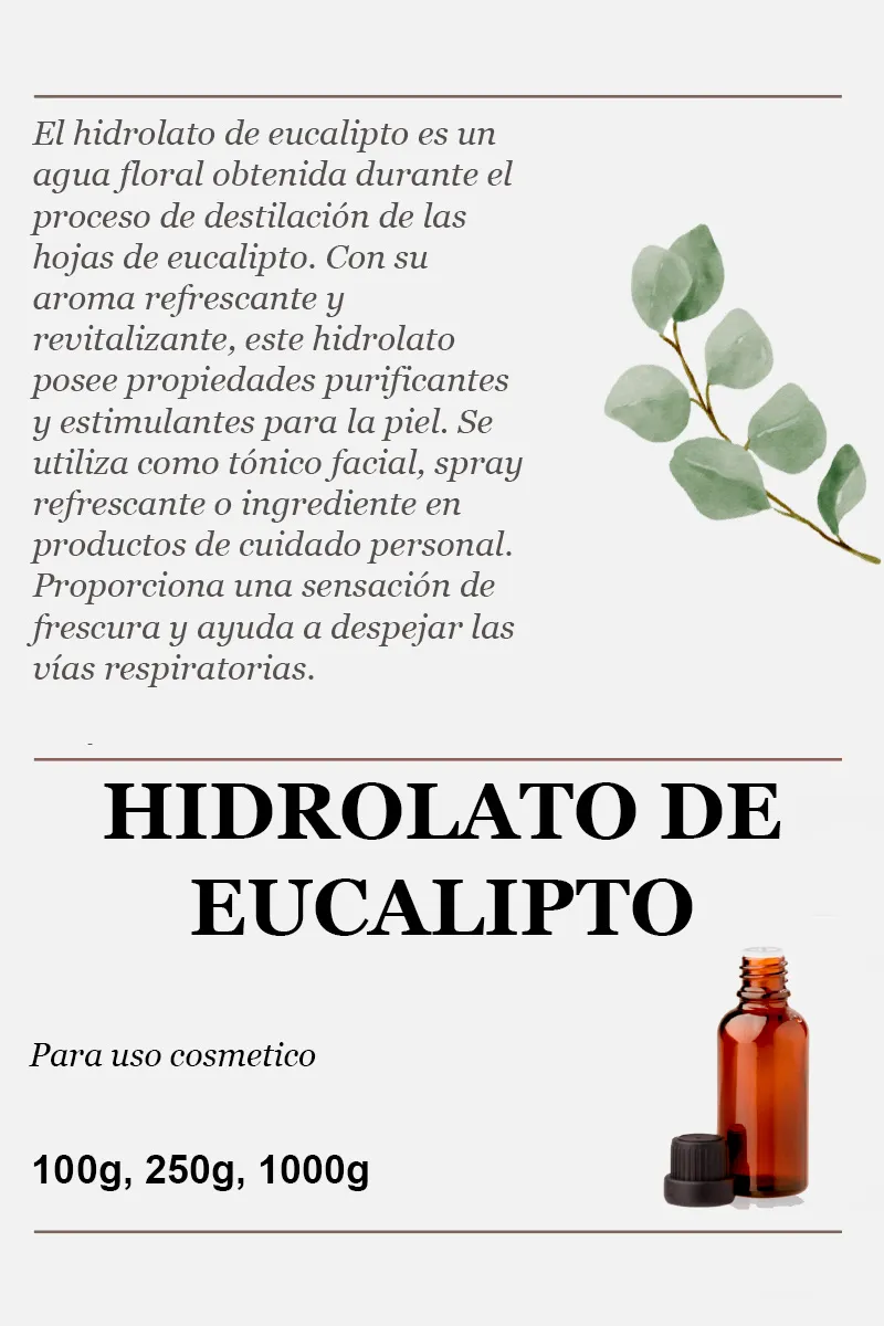 Hidrolato de Eucalipto