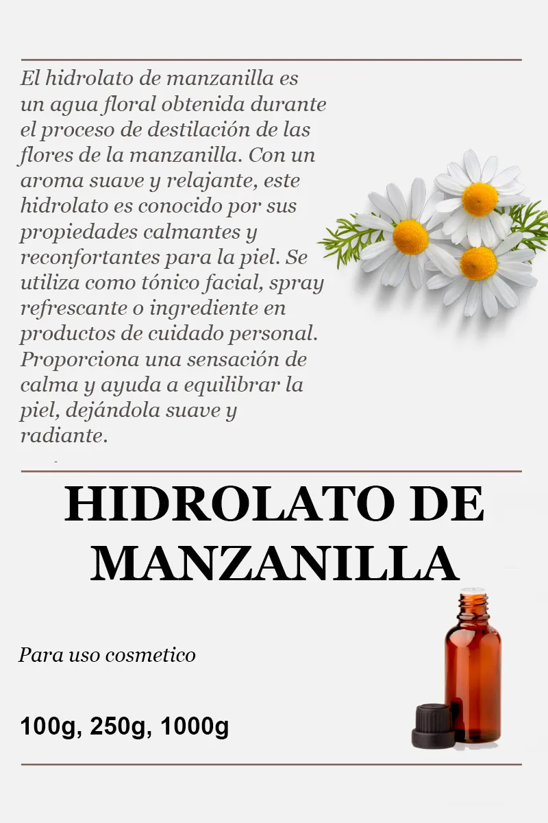 Hidrolato de Manzanilla